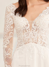 Load image into Gallery viewer, With Train Wedding Dresses Wedding V-neck Dress Gabrielle Beading A-Line Sweep