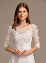 Load image into Gallery viewer, Lace Illusion Alyssa With Wedding Dresses Dress A-Line Asymmetrical Wedding