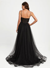 Load image into Gallery viewer, V-neck Pleated Jackie With Ball-Gown/Princess Prom Dresses Tulle Train Sweep