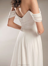 Load image into Gallery viewer, Wedding Dresses With Pleated Dress Train Court Catalina Off-the-Shoulder A-Line Wedding