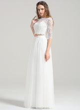 Load image into Gallery viewer, Scoop Floor-Length Neck A-Line Dress Wedding Dresses Wedding Tulle Taylor