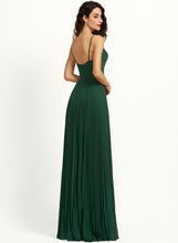 Load image into Gallery viewer, V-neck Prom Dresses A-Line Floor-Length Jasmine With Pleated