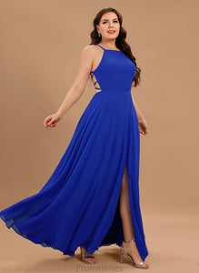 Scoop Prom Dresses Floor-Length Delilah Chiffon A-Line