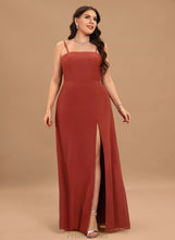 Load image into Gallery viewer, Sheath/Column With Floor-Length Neckline Split Marina Front Square Prom Dresses