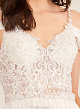 Load image into Gallery viewer, Sequins Irene Dress Train Sweep With Wedding V-neck A-Line Beading Wedding Dresses