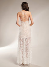 Load image into Gallery viewer, V-neck Wedding Dresses With Front Split Haley Dress Wedding Sheath/Column Floor-Length