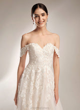 Load image into Gallery viewer, Wedding Dresses Ball-Gown/Princess Cristal Dress Wedding Train Chapel Off-the-Shoulder