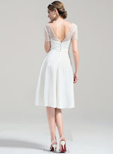 Load image into Gallery viewer, Wedding Norma Knee-Length A-Line V-neck Wedding Dresses Satin Dress