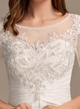 Load image into Gallery viewer, Lace Illusion Alyssa With Wedding Dresses Dress A-Line Asymmetrical Wedding