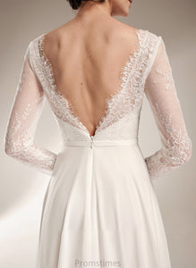 Wedding Sweep Deja V-neck Train Wedding Dresses Dress A-Line