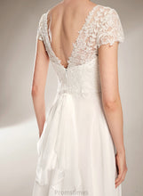 Load image into Gallery viewer, Court Bow(s) Dress V-neck A-Line Wedding Train Wedding Dresses With Brooke