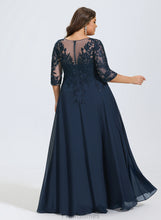 Load image into Gallery viewer, Sara A-Line Prom Dresses Chiffon With Floor-Length Sequins Lace V-neck