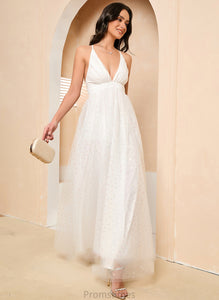 Dress Wedding A-Line Shirley Ankle-Length Wedding Dresses V-neck