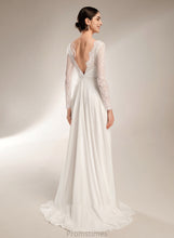 Load image into Gallery viewer, Wedding Sweep Deja V-neck Train Wedding Dresses Dress A-Line