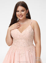 Load image into Gallery viewer, Adeline Beading With A-Line Sequins Tulle Short/Mini Prom Dresses V-neck