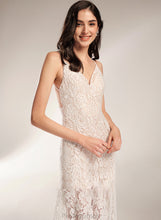 Load image into Gallery viewer, V-neck Wedding Dresses With Front Split Haley Dress Wedding Sheath/Column Floor-Length