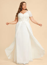 Load image into Gallery viewer, Dress A-Line Floor-Length V-neck Chiffon Wedding Wedding Dresses Elva