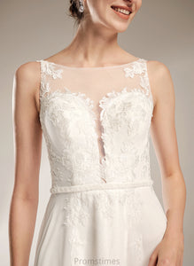 Wedding Dresses With Illusion Dress Sequins Sweep Lace A-Line Wedding Jacquelyn Train