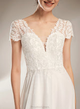 Load image into Gallery viewer, Court Bow(s) Dress V-neck A-Line Wedding Train Wedding Dresses With Brooke