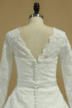 Load image into Gallery viewer, 2024 Latest Style Wedding Dresses Scoop A-Line Chapel Train