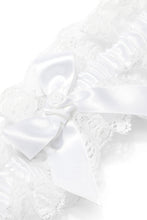 Load image into Gallery viewer, Gorgeous Satin Lace With Rhinestone Wedding Garters