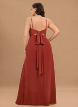 Load image into Gallery viewer, Sheath/Column With Floor-Length Neckline Split Marina Front Square Prom Dresses