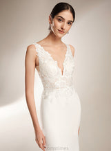 Load image into Gallery viewer, Sequins Sheath/Column Train With Dress V-neck Wedding Wedding Dresses Mara Court