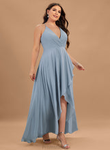 Load image into Gallery viewer, A-Line Asymmetrical Prom Dresses Camille V-neck Chiffon