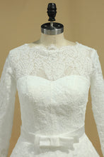 Load image into Gallery viewer, 2024 Latest Style Wedding Dresses Scoop A-Line Chapel Train