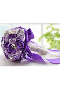 Noble Round Satin Bridal Bouquets