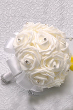 Load image into Gallery viewer, Lovely Round Foam Bridal Bouquets With Rhinestone